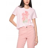 Marccain Sports - AS 4856 J62 - Roze katoenen shirt met applicatie